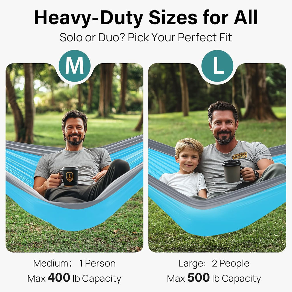 Kootek Camping Hammock 400lbs Capacity Outdoor Camping Essentials, Single