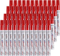 Overseas 48 Red Paint Pens Permanent Markers, Oil Based Paint Markers