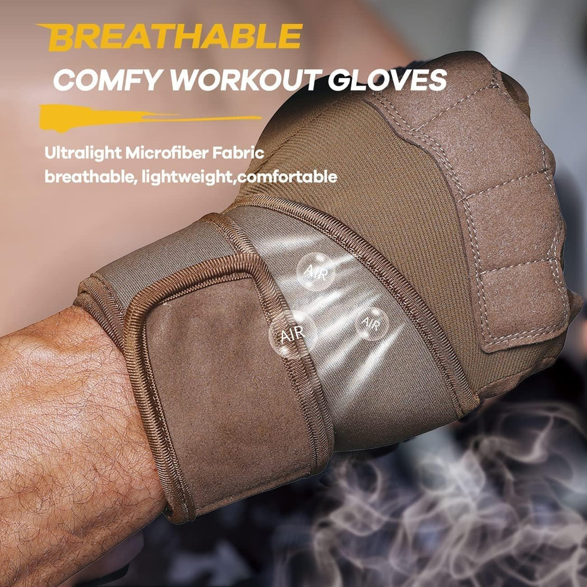 Mens Workout Gloves Weight Lifting Gloves for Men Women Gym Exercise Gloves with Wrist Wrap Support Palm Protection and Grips Gloves for Women Wrist Wrap Gloves for Sport Daily Use