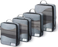 TOPEAST Compression Packing Cubes 4 Set Suitcase Organizer Bags for Travel