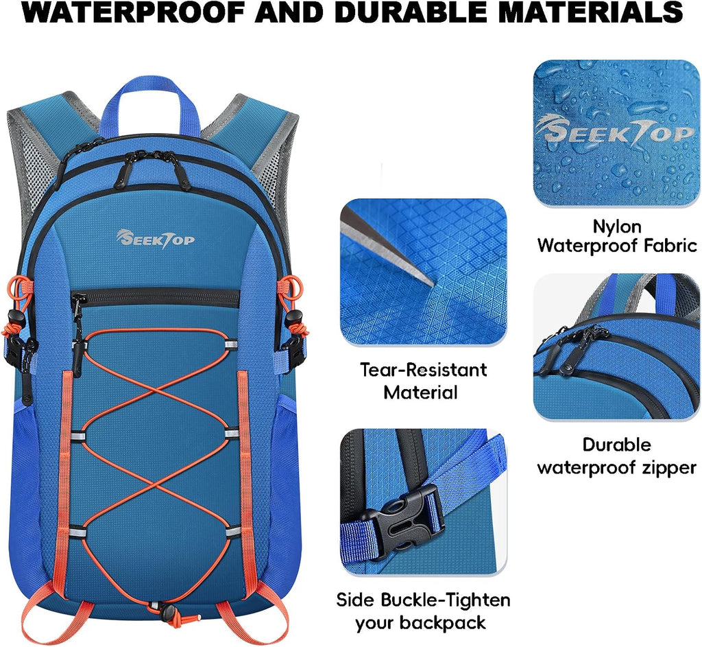 Seektop Packable Waterproof Hiking Backpack, 20L Lightweight Daypack