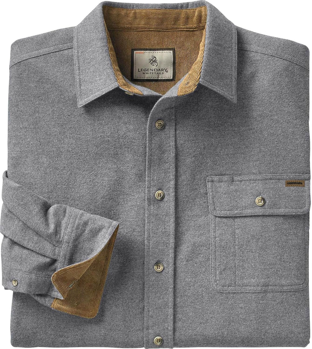 Legendary Whitetails Mens Flannel Long Sleeve Button Down 100% Cotton Shirt