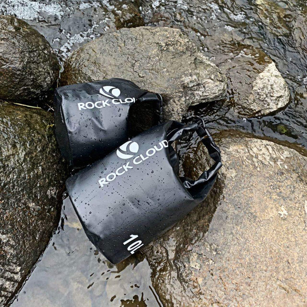 ROCK CLOUD Dry Bag Waterproof 10L Dry Sack for Kayaking Rafting Boating Beach Surfing Swimming Canoe Camping Hiking Fishing Ski, Lake Blue
