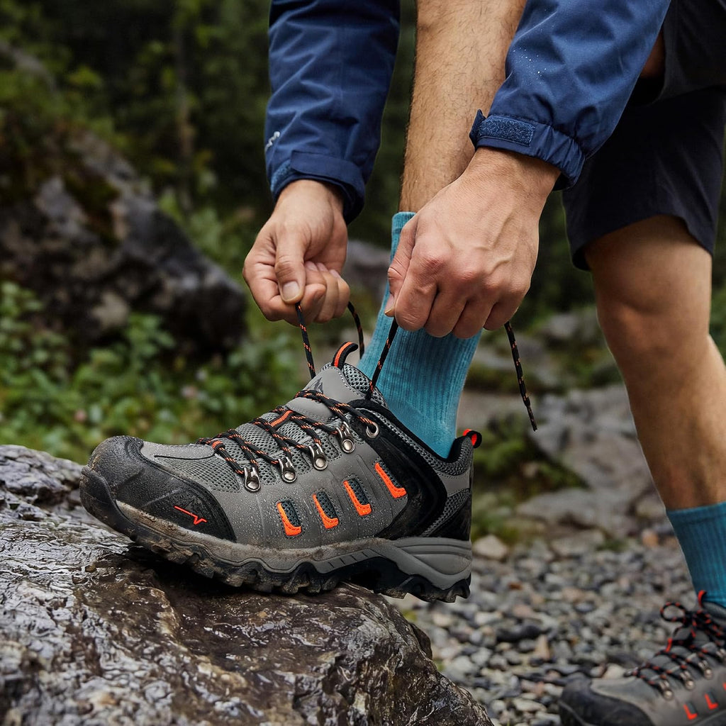 NORTIV 8 Men's Waterproof Hiking Shoes Leather