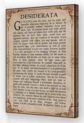 Wallpicss Desiderata Poem Framed Wall Art Canvas Painting Inspirational Quote Posters Vintage Prints Desiderata Wall Art Poetry Poster Office Decor 16x24 inches