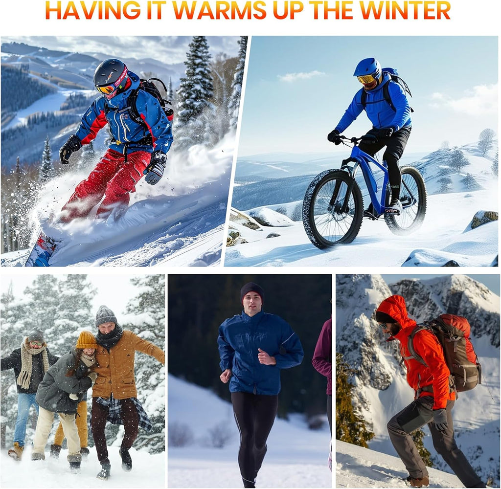 MEETYOO Thermal Underwear for Men, Winter Gear Long Johns Base Layer Top and Bottom Set for Skiing Running
