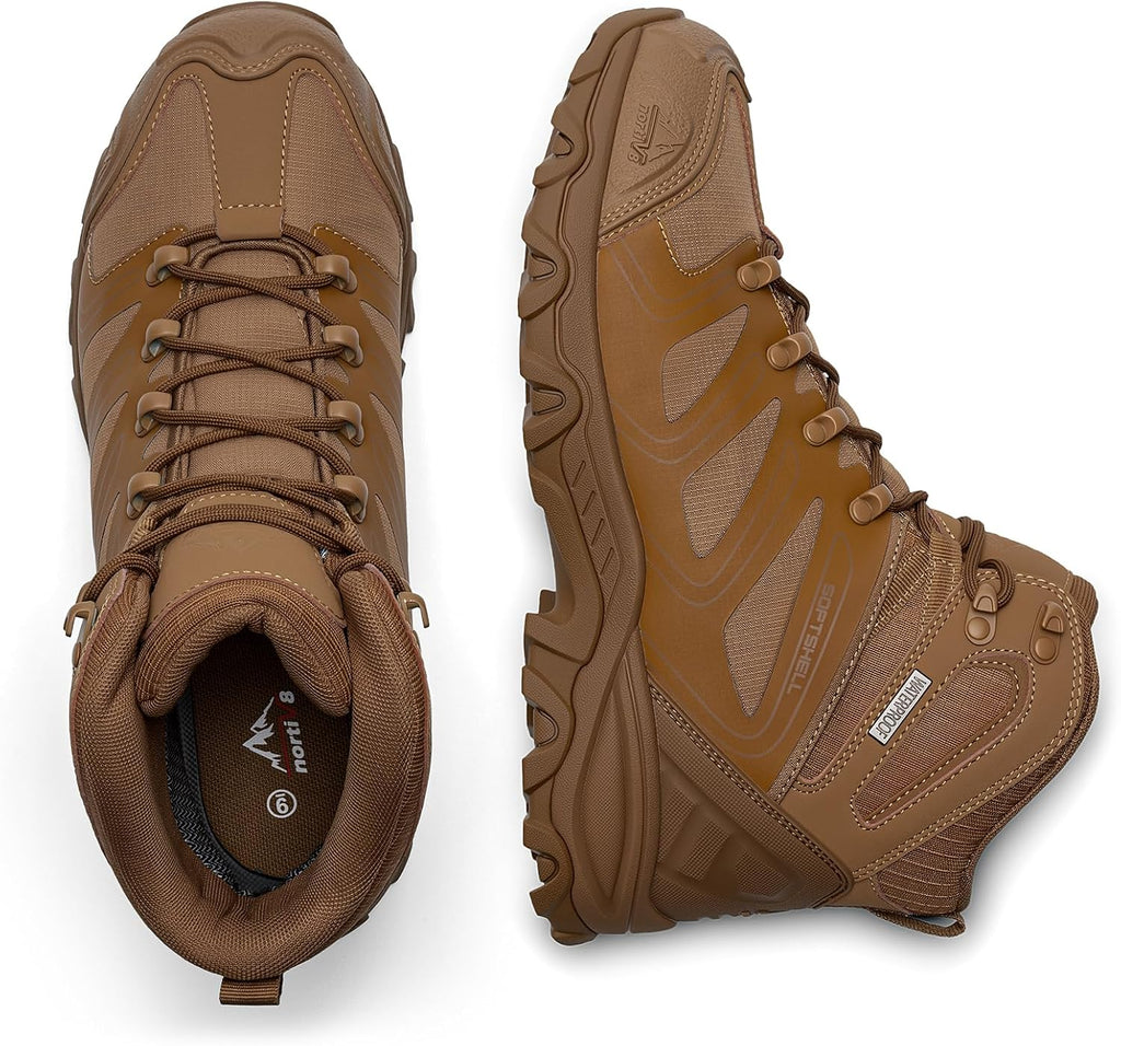 NORTIV 8 Men's Ankle High Waterproof Hiking Boots