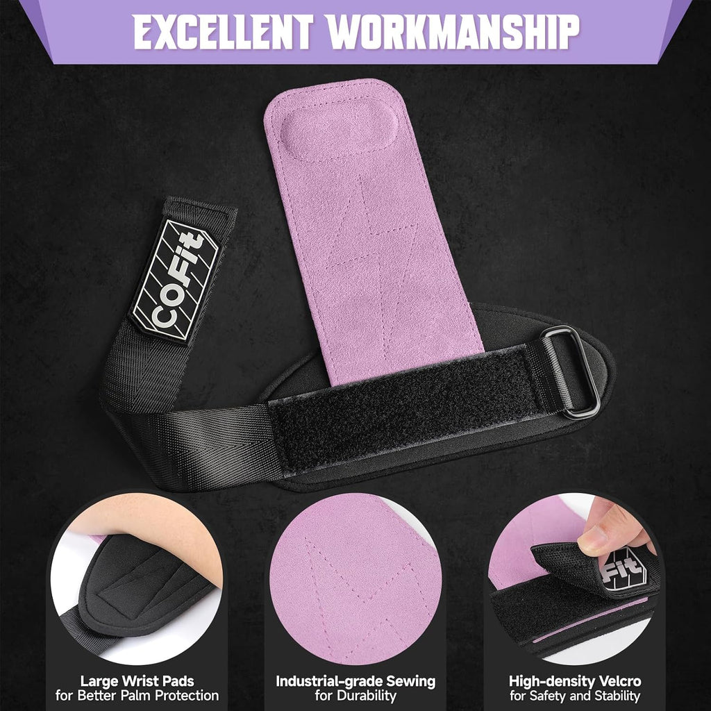 COFIT Wrist Straps for Weightlifting, Workout Wrist Wraps with Dual-Layer Oxford Leather, Enhanced Grip for Optimal Hand and Wrist Protection, Gym Lifting Straps for Deadlift and Powerlifting