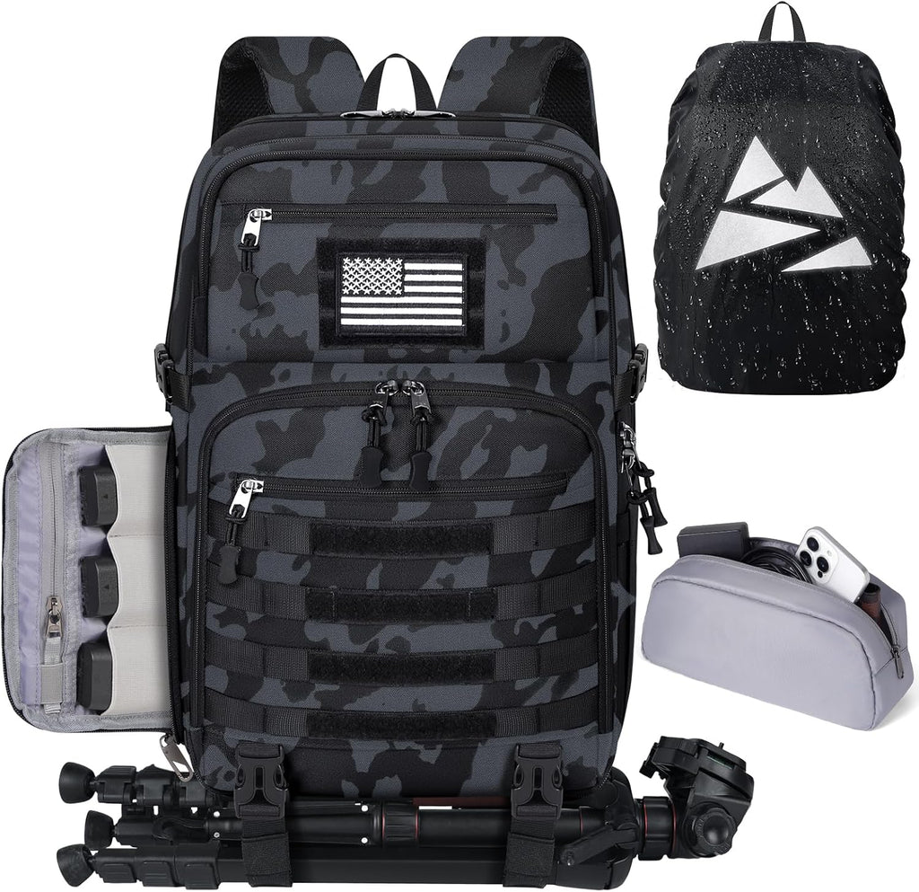 SDYSM Waterproof Camera Backpack 15.6 Inch,Camera Bags for Photographers