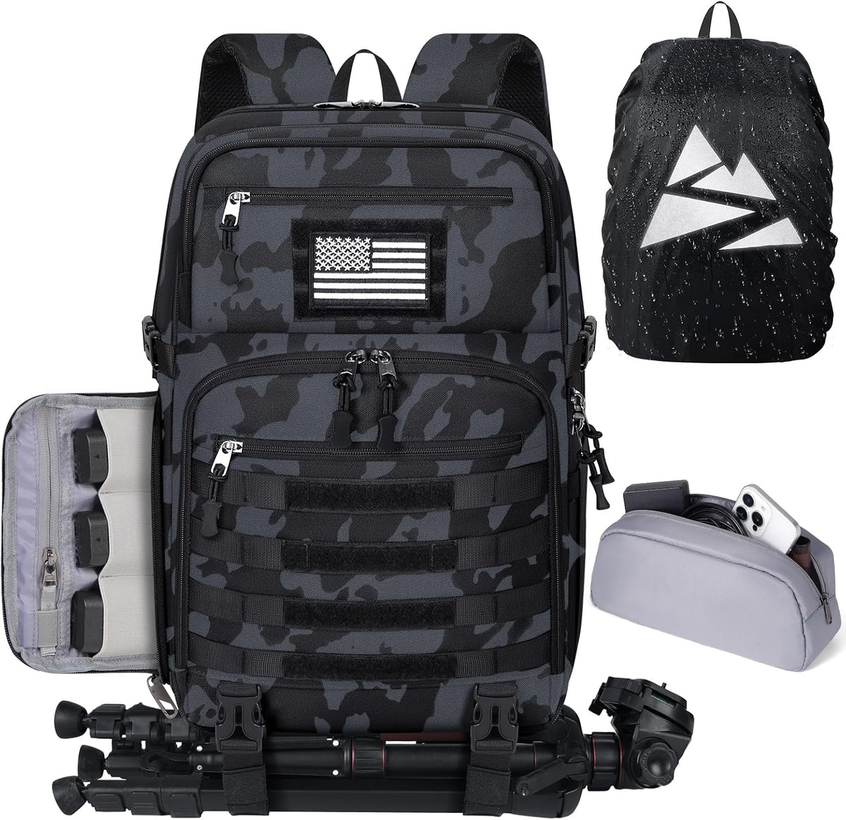 SDYSM Waterproof Camera Backpack 15.6 Inch,Camera Bags for Photographers