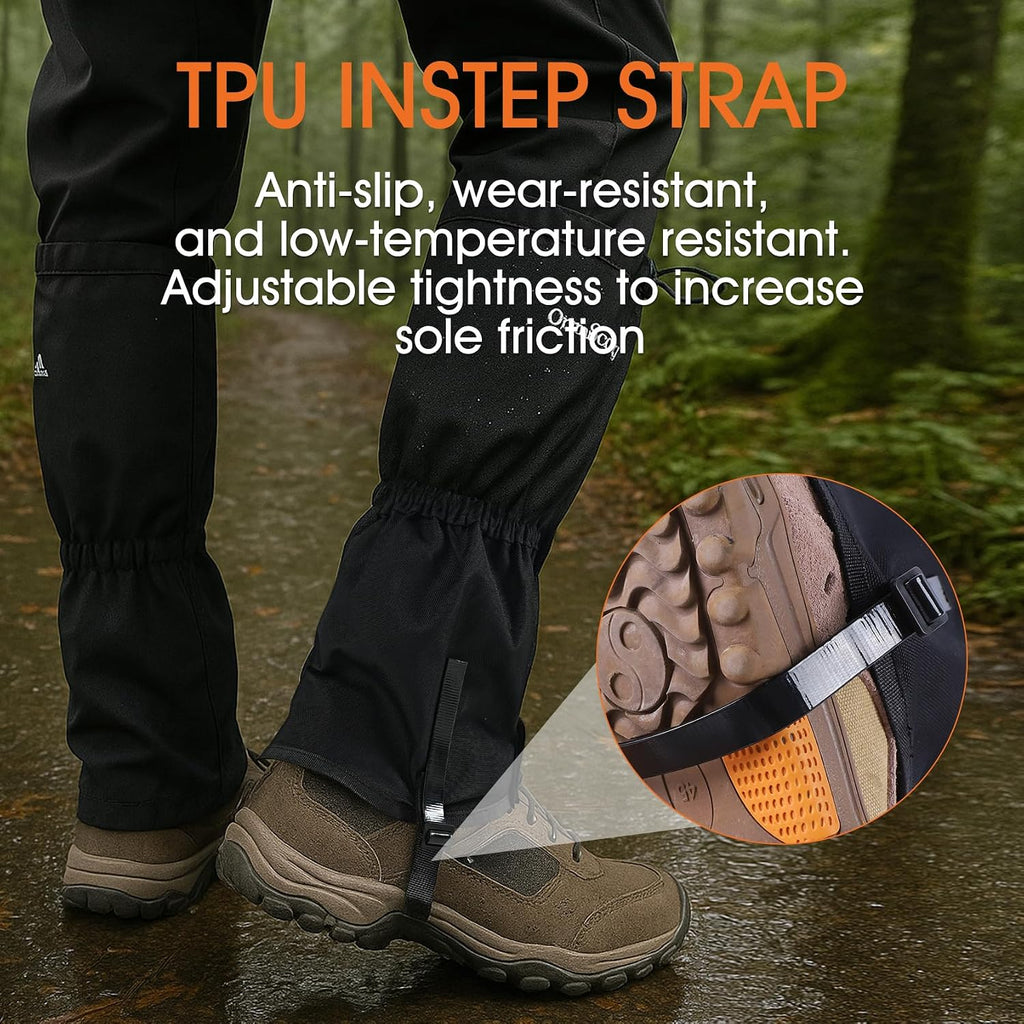 Waterproof Snow Gaiters for Boots, Long Leg Gaiters for Hiking, Hunting & Outdoor Work – Anti-Snow, Anti-Water, Anti-Sand Protection