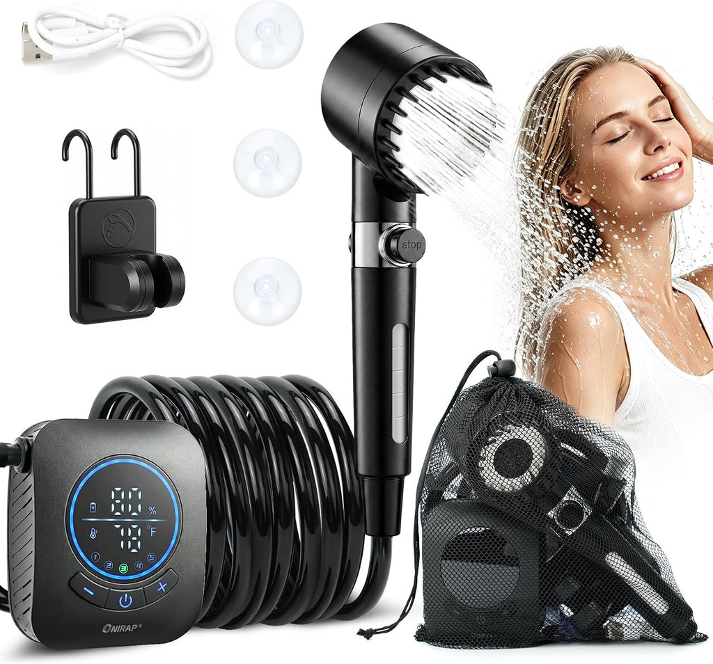 Portable Shower for Camping, IPX8 Filtered Camping Shower