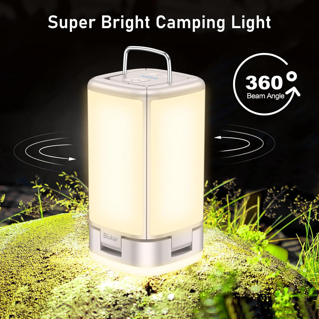 Blukar 116 LED Camping Lantern Rechargeable, Super Bright Camping Lights