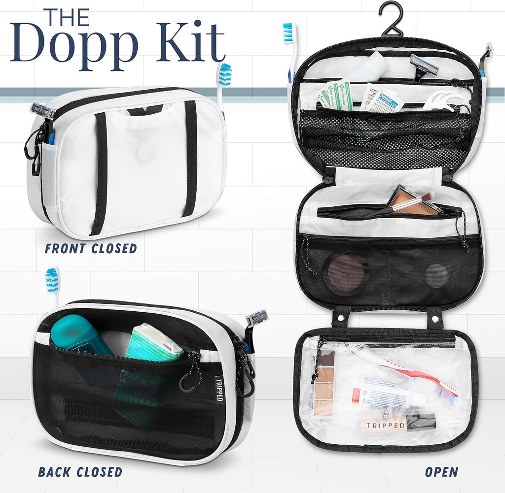 TRIPPED Travel Gear 3-Piece Travel Toiletry Bag Set