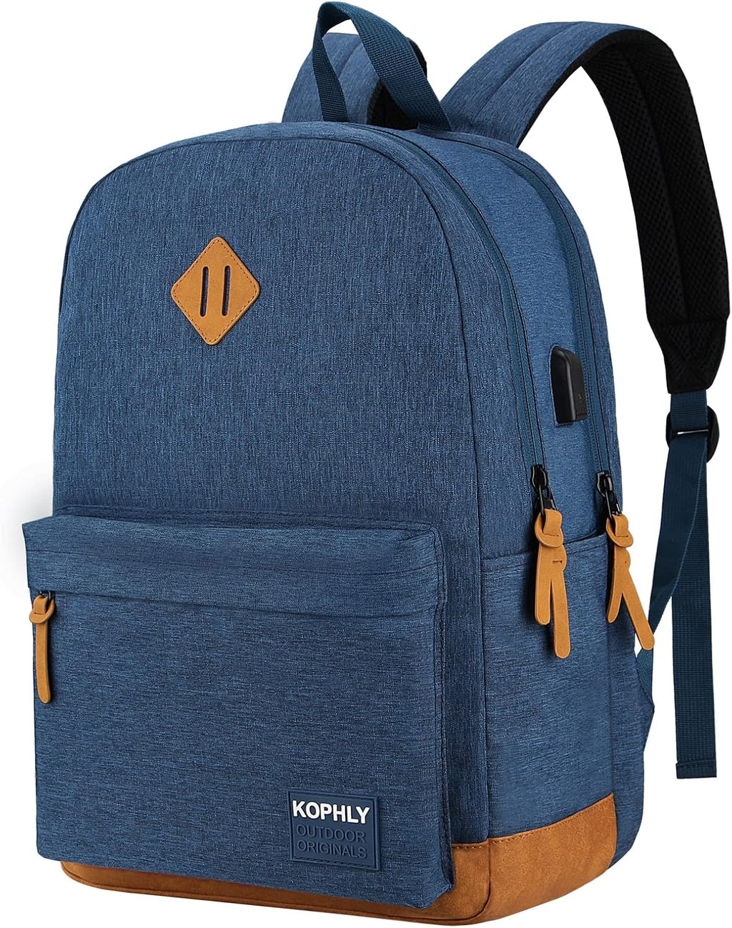 SUPACOOL Large Laptop Backpack with USB Charging Port for Men and Women