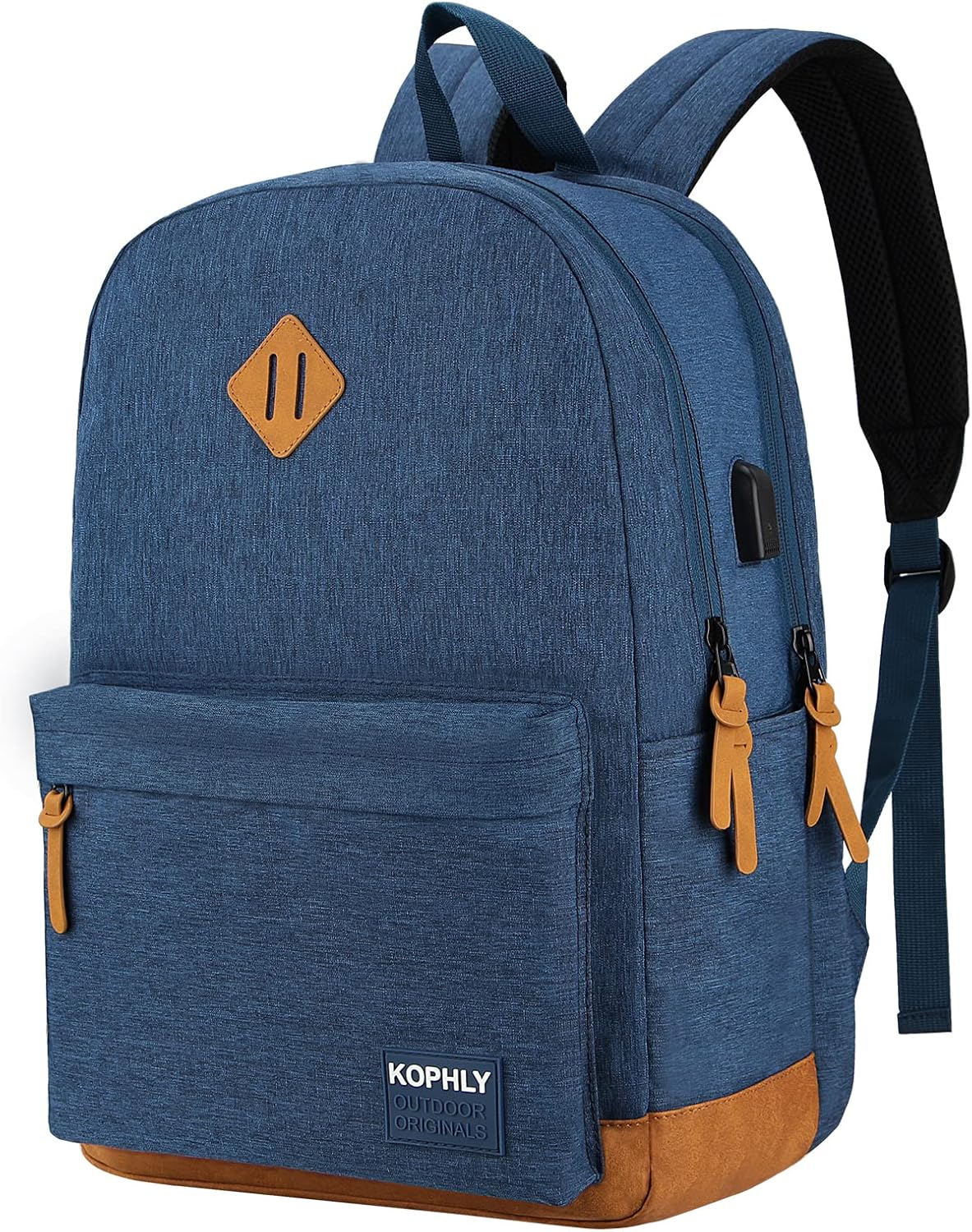 SUPACOOL Large Laptop Backpack with USB Charging Port for Men and Women
