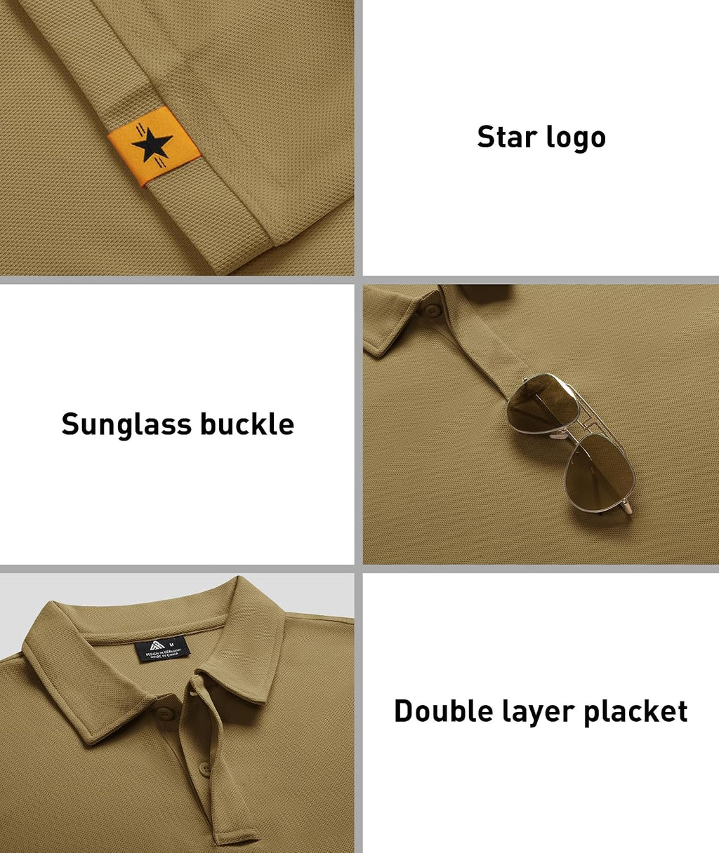 ZITY 3 Pack Mens Golf Polo Shirts Short Sleeve Business Casual T-Shirts