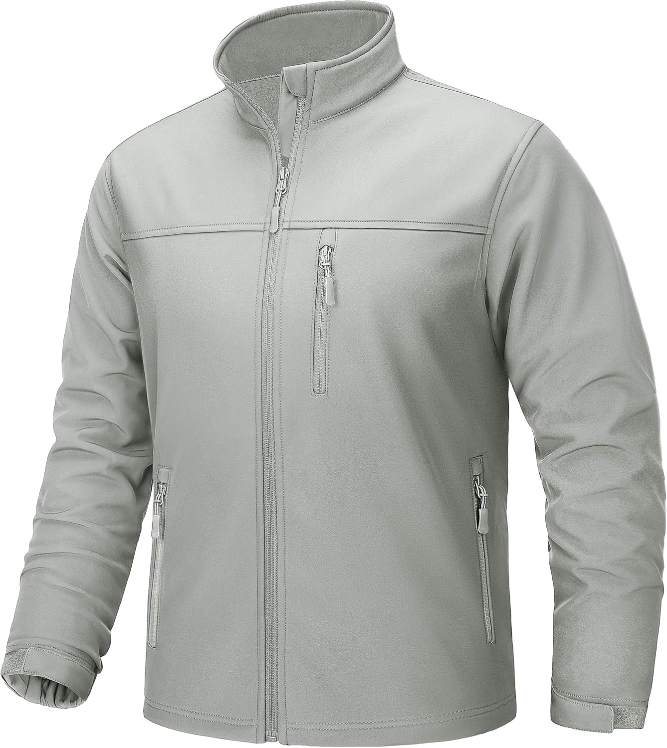 TACVASEN Mens Lightweight Softshell Jacket Fleece Waterproof Windbreaker