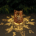 Solar Lanterns Outdoor Waterproof Mushroom Butterfly Garden Decor Gifts for Women Mon Grandma Metal Hanging Solar Lights Decoration for Outside LED Lanterns for Yard Patio Lawn