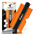 JOREST Contour Gauge with Lock (10 Inch), Gift Ideas for Men Dad Carpenter Handyman, Profile Tool with Measuring Scale for Tile Flooring, Carpet laying, Woodworking, Measuring Angle/Shape/Outline/Edge