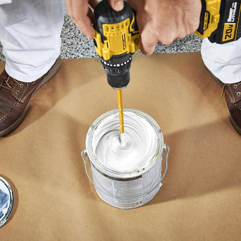 Hanpex 2Pc. Paint and Mud Mixer, Paint Stirrer for Drill in 1 to 5 Gallon Bucket, Suitable for all Standard Drill Bits, Hex Head Anti-slip, Easy Clean, Painting and Plastering Mixer Stirrer Tool