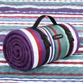 HX&OD Large Picnic Blanket Outdoor 80”x60” Waterproof Picnic Mat Foldable 3-Layer Camping Blanket Portable with Carry Strap Park Blanket for Grass(Red)
