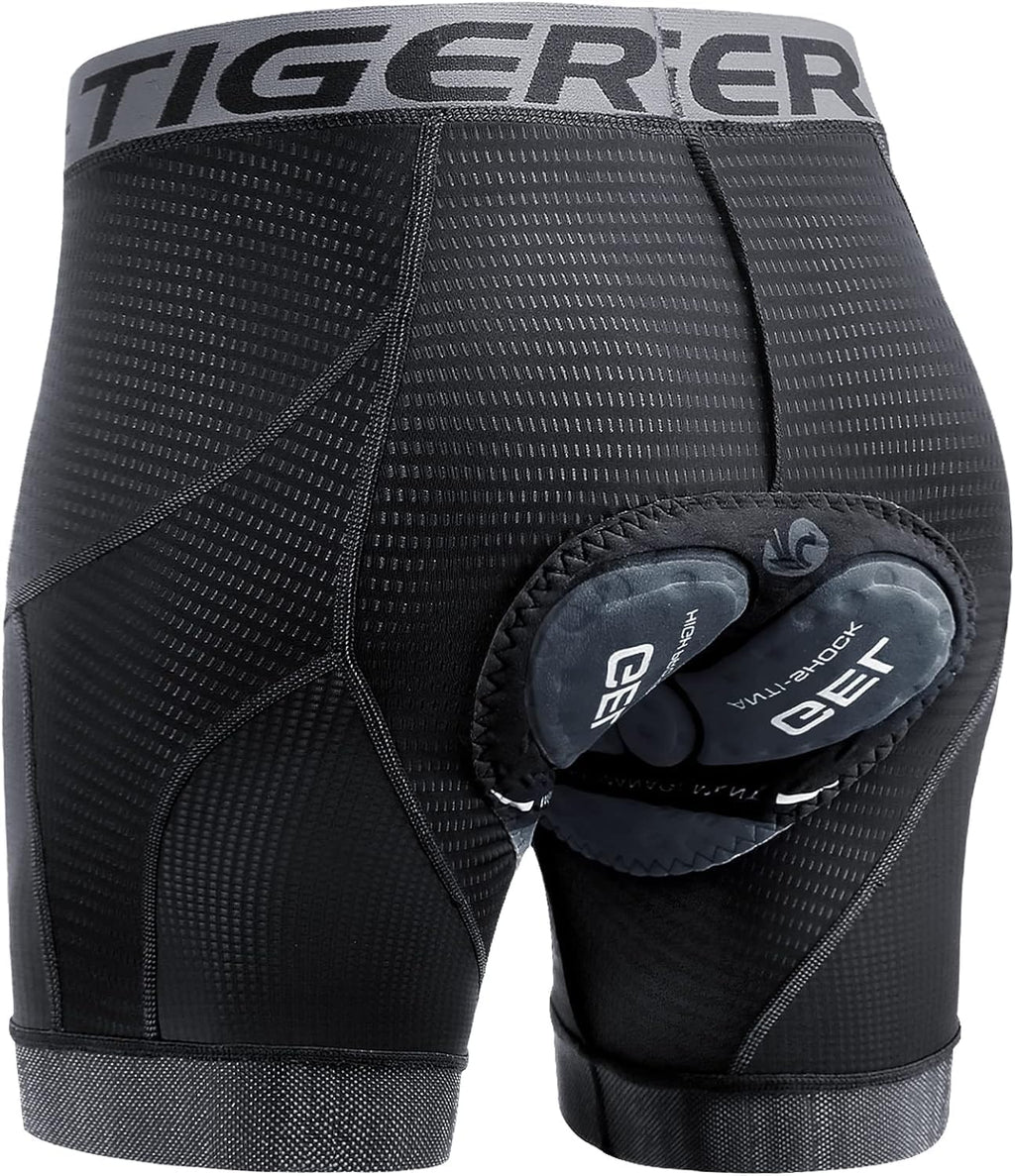 X-TIGER Men's Cycling Underwear Shorts 5D Padded Gel,MTB Biking Shorts Pants with Breathable,Adsorbent Design