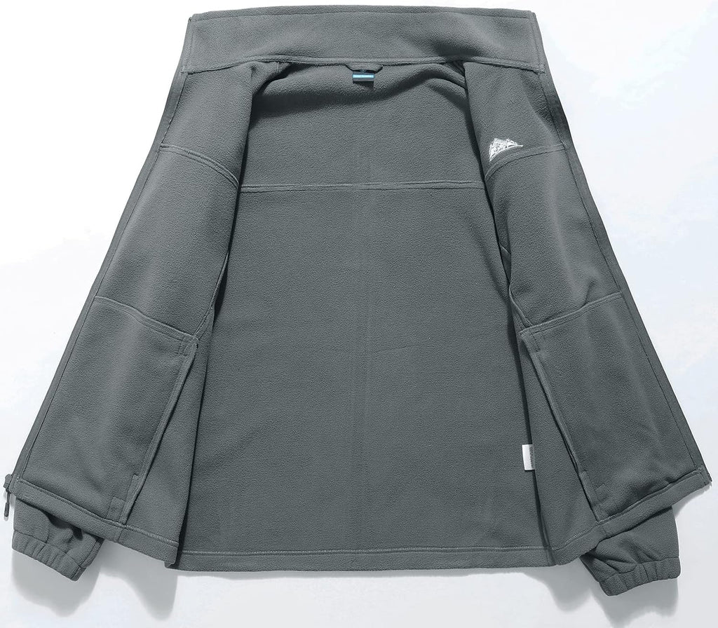GIMECEN Women's Full Zip Soft Polar Fleece Jacket Outdoor Recreation Coat
