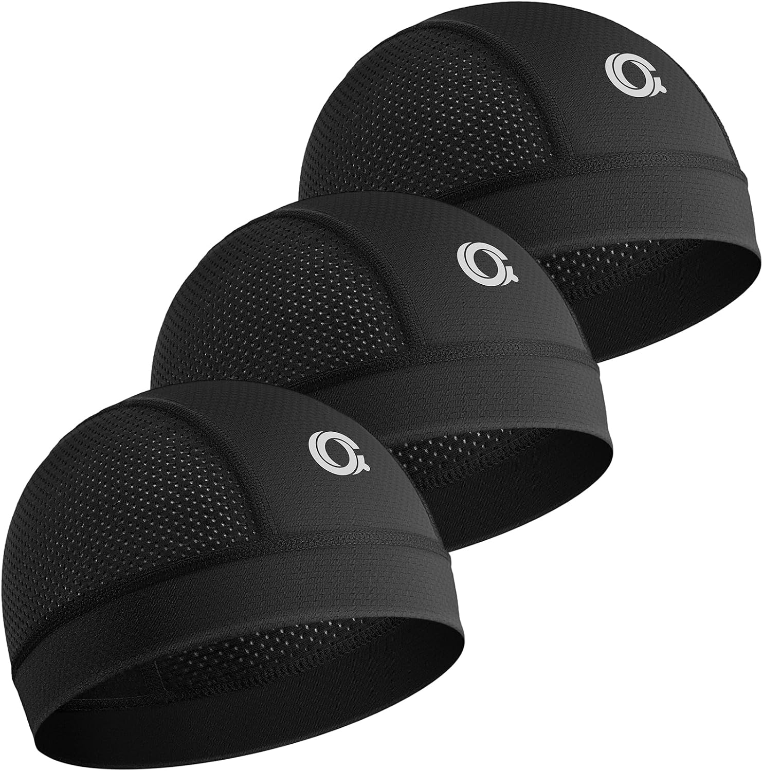 3-Pack Cooling Skull Cap Breathable Sweat-Wicking Helmet Liner for Men