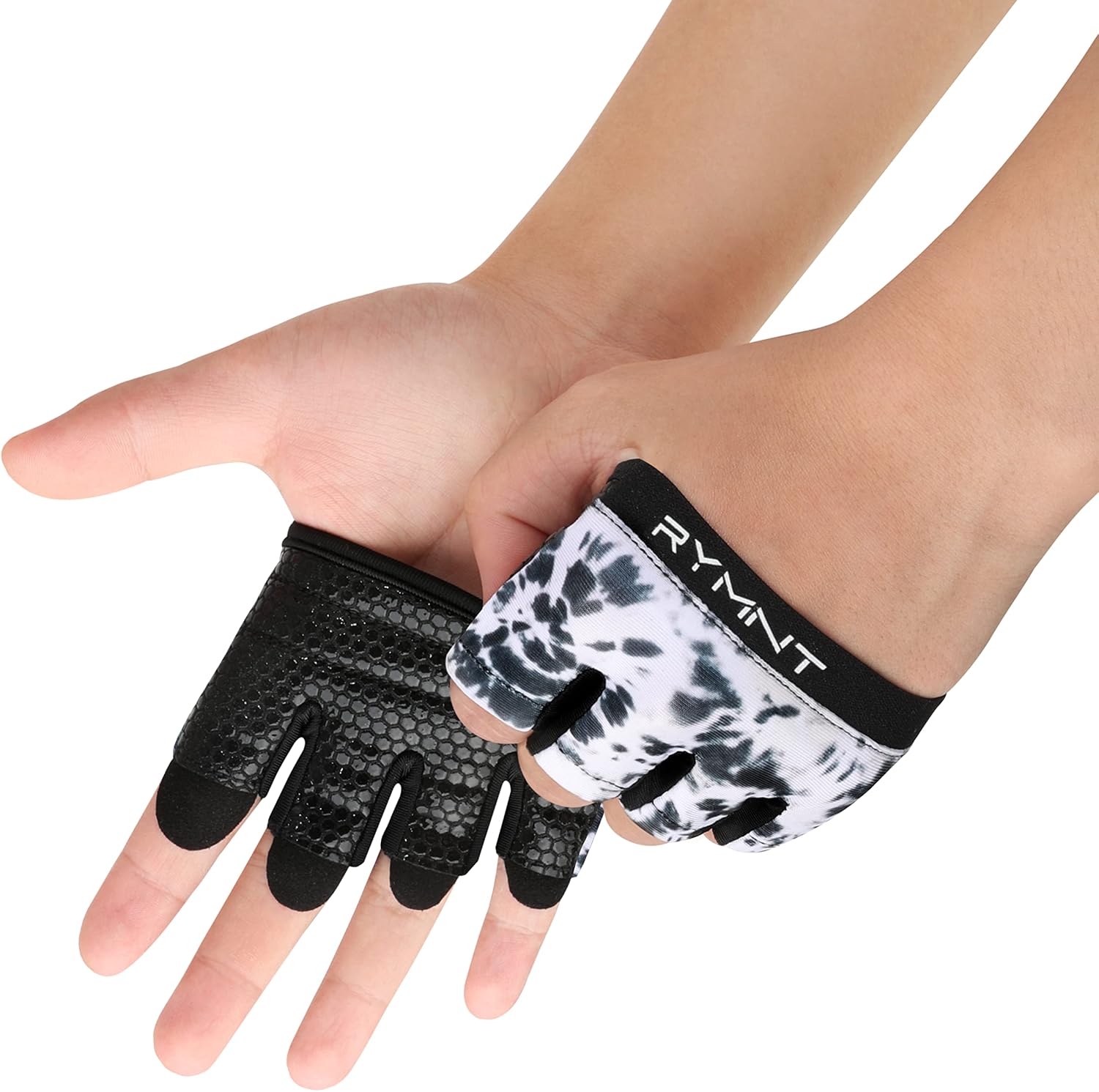 Minimal Workout Gloves for Women Men, Micro Fingerless Gym Gloves Grip Pads