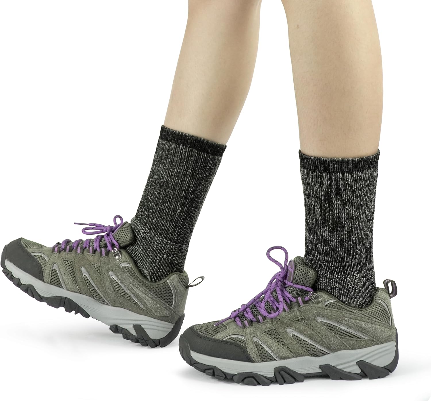 BomKinta Wool Hiking Socks Women Merino Thick Warm Thermal Boot Sock 5-11