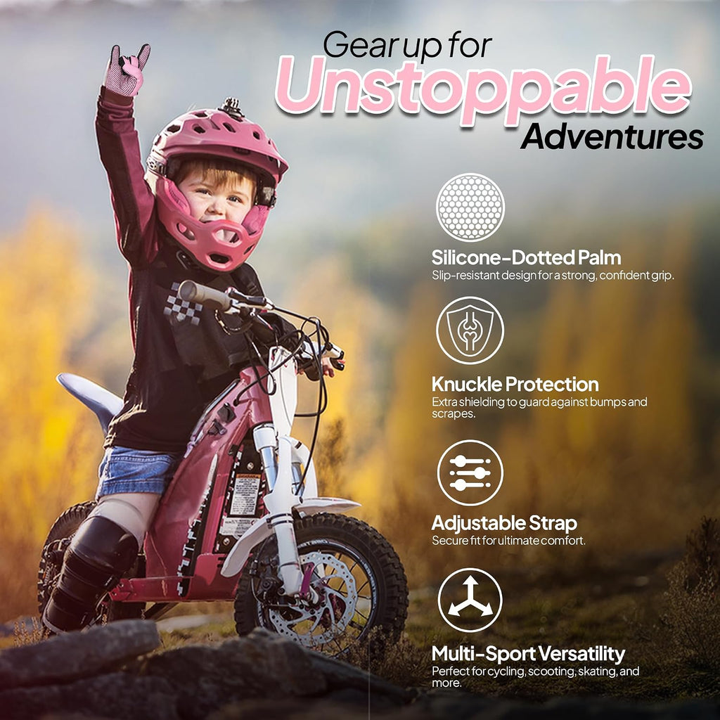 Youth Motocross Gloves – Antislip Kids Dirt Bike Gloves