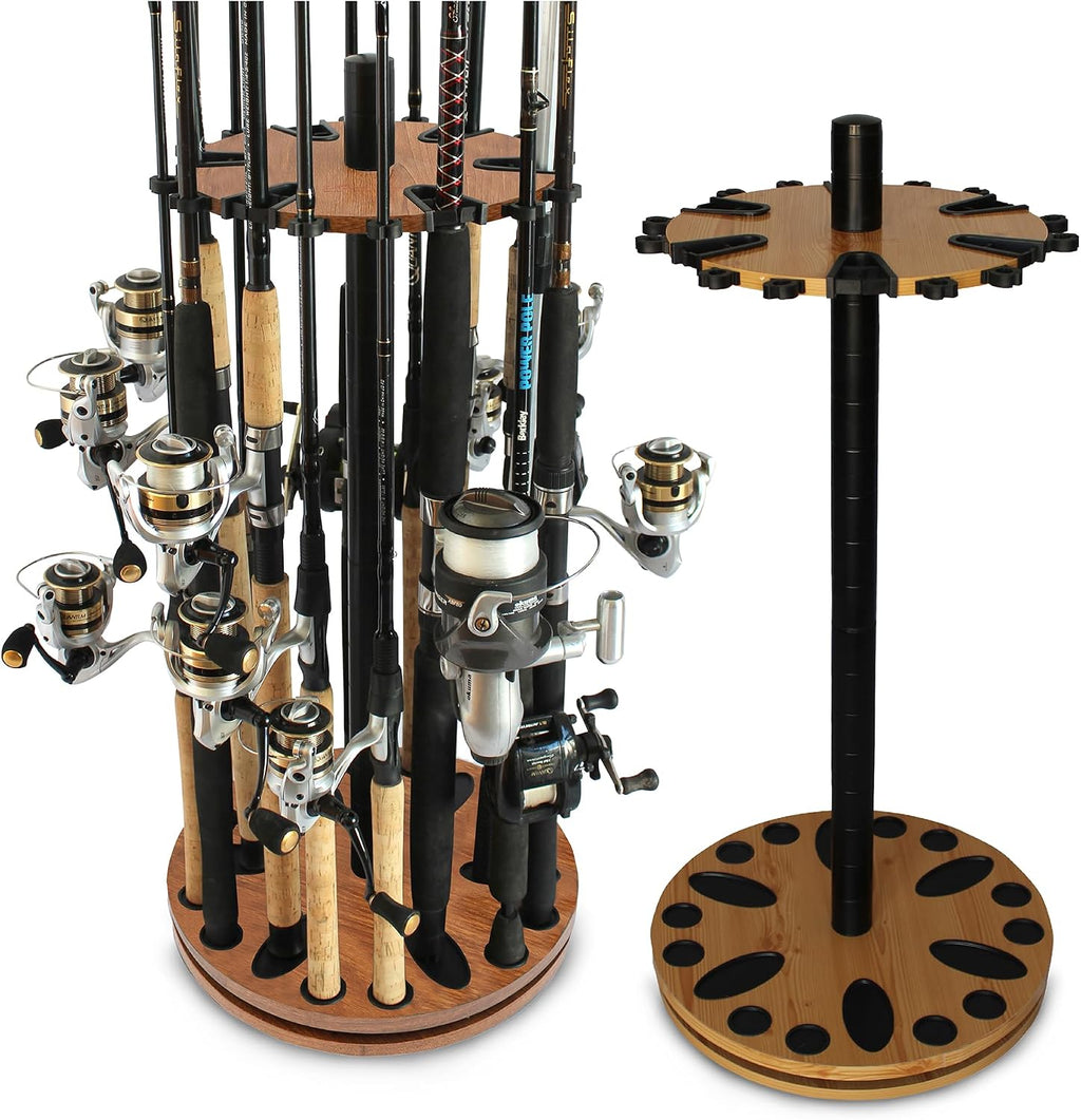 Rush Creek Creations 24 Rod Fishing Pole Holder, Tackle Box, Fishing Tackle