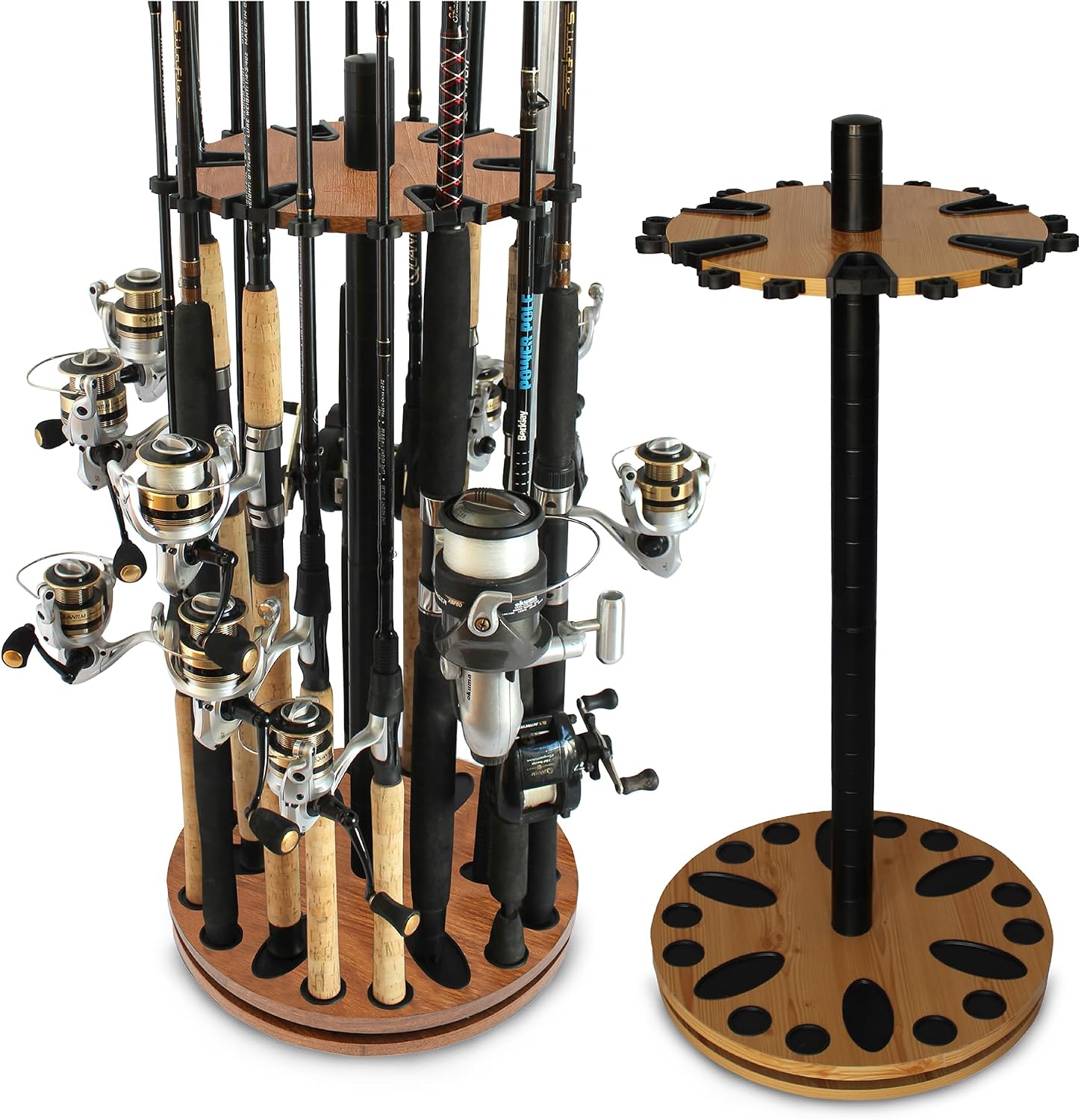 Rush Creek Creations 24 Rod Fishing Pole Holder, Tackle Box, Fishing Tackle