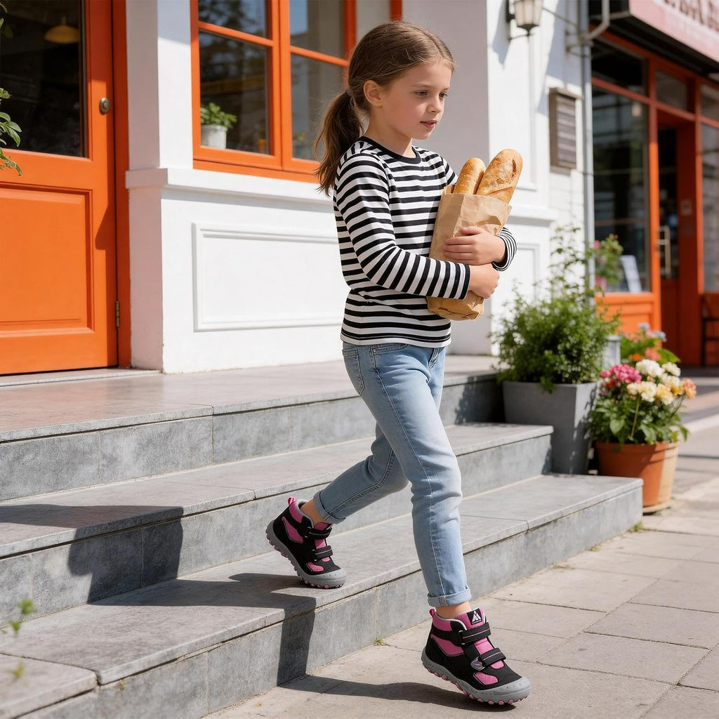 Mishansha Kids Hiking Boots for Boys Girls Water-Resistant Non-Slip