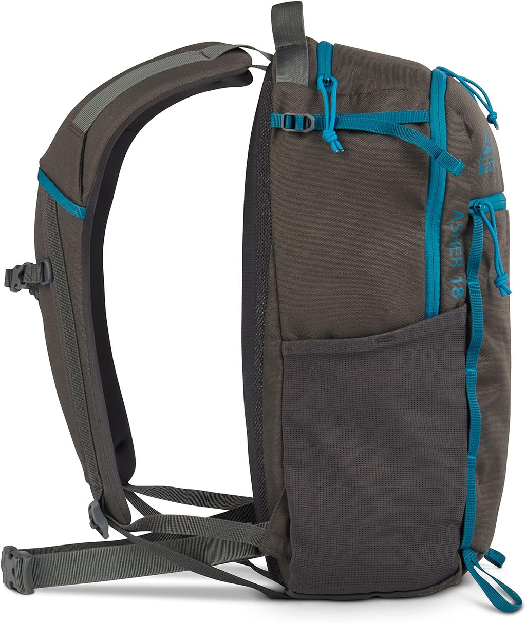 Kelty Asher Backpack, Daypack to Multi-Day Backpacking Capacity, Hiking, Lightweight Travel Pack, Internal Frame (18L Beluga)