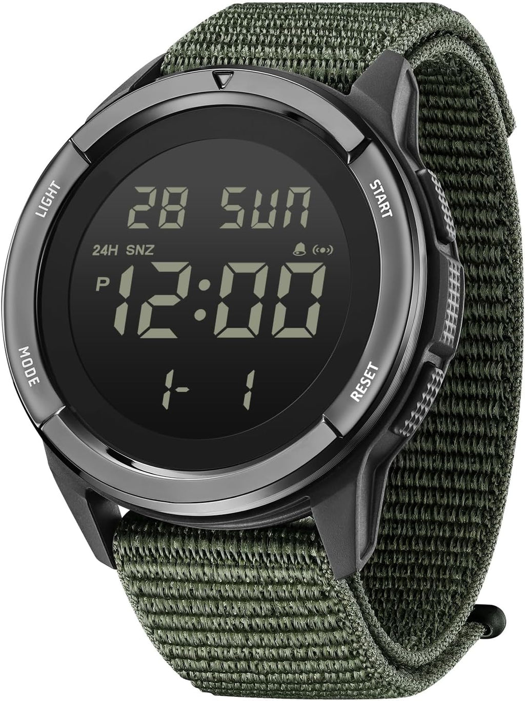 Digital Watch for Men Tactical Military Waterproof Sports Wristwatch Nylon