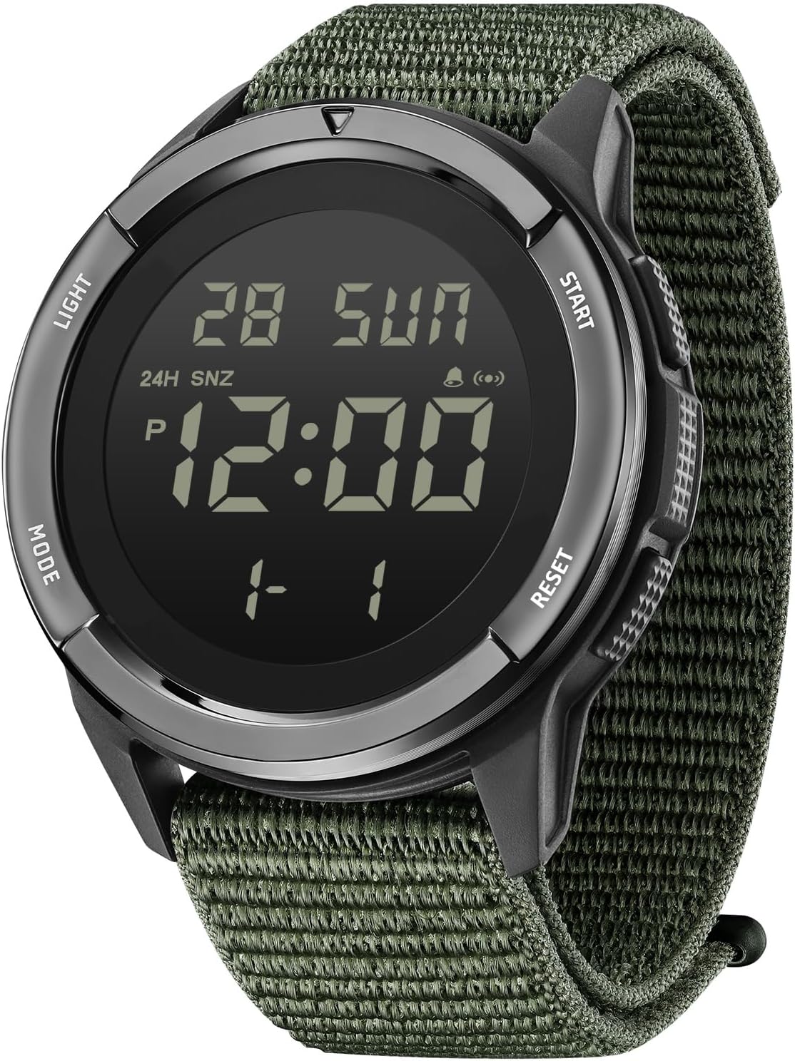 Digital Watch for Men Tactical Military Waterproof Sports Wristwatch Nylon