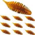 Soft Swimbait Lures, Soft Plastic Fishing Lures Kit, Bass Fishing Lure Swim Baits with 5 Color, Threaded Small Needle Tail for Trout, Crappie, Bass, Redfish, Freshwater, Saltwater