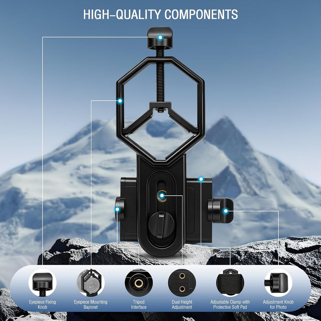 Universal Telescope Eyepiece Smartphone Adapter Cell Phone Mount