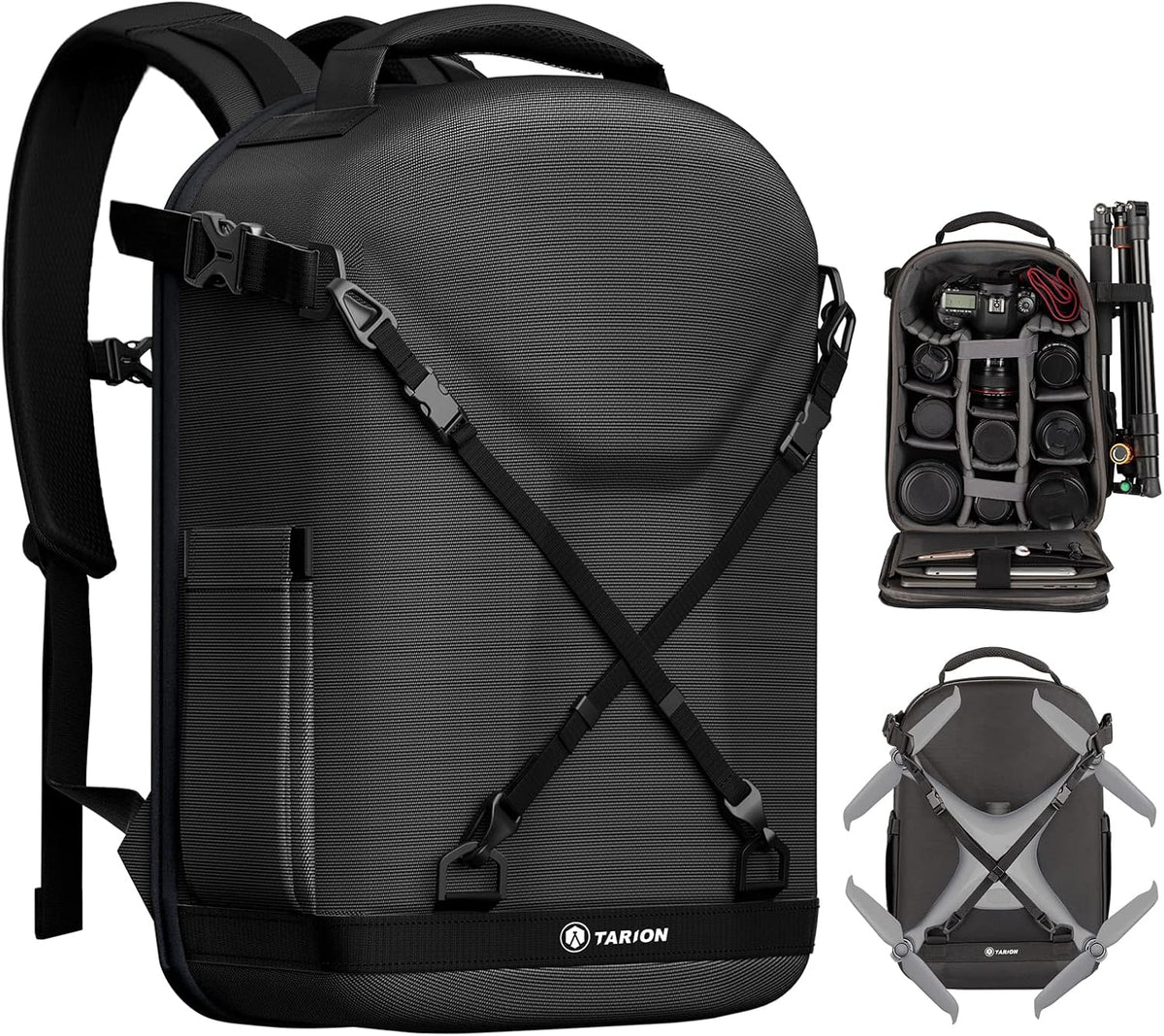TARION Hard Shell Camera Backpack Bag for Photographers Compact 13L TRH