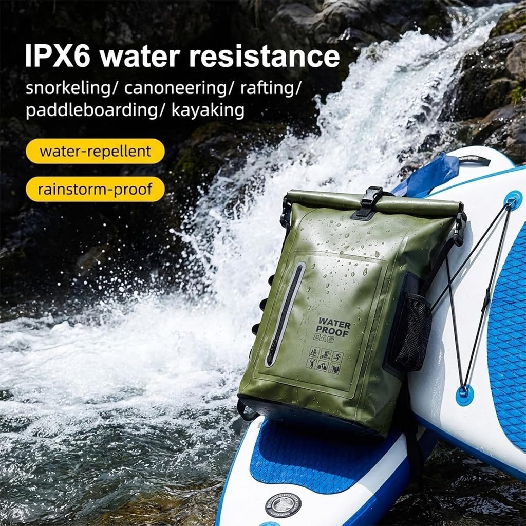 Waterproof Dry Bag 25L Backpack for Kayaking Boating Paddle Boarding