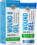 SILVER GRADE Wound Gel Tube for Pets – Dog Wound Care with Silver & Aloe – Cat & Dog Hot Spot, Scratches, Cuts, Bites Care – Help with Abrasions & Sores in Horses – Safe Breeds – 2 Oz