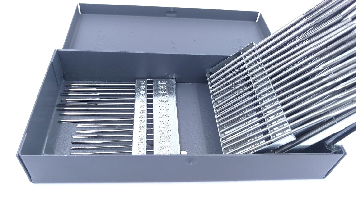 Accusize Industrial Tools 60 Pcs No.1 to No.60 Hss Ansi Chucking Reamer Set in Huot USA Index Metal Box, 5500-Sk00