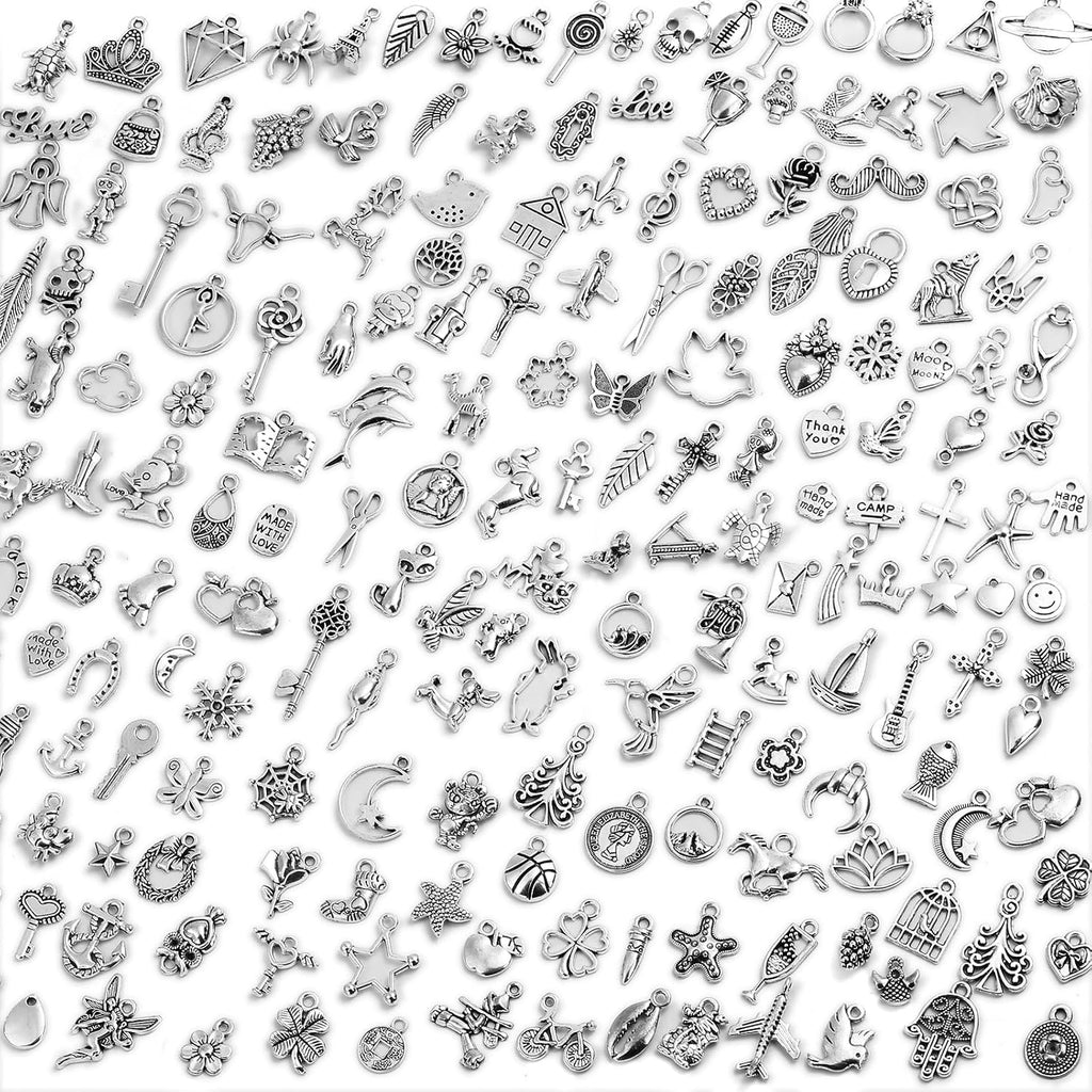 150 Pcs Flower Charms for Jewelry Making(75 Pairs), Assorted Wholesale Mixed Bulk Metal Earring Charms for DIY Necklace Bracelet Earring Jewelry Making and Crafting
