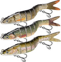 GOTOUR Jointed Swimbaits, Easy Catch Fishing Lures for Bass Trout Crappie