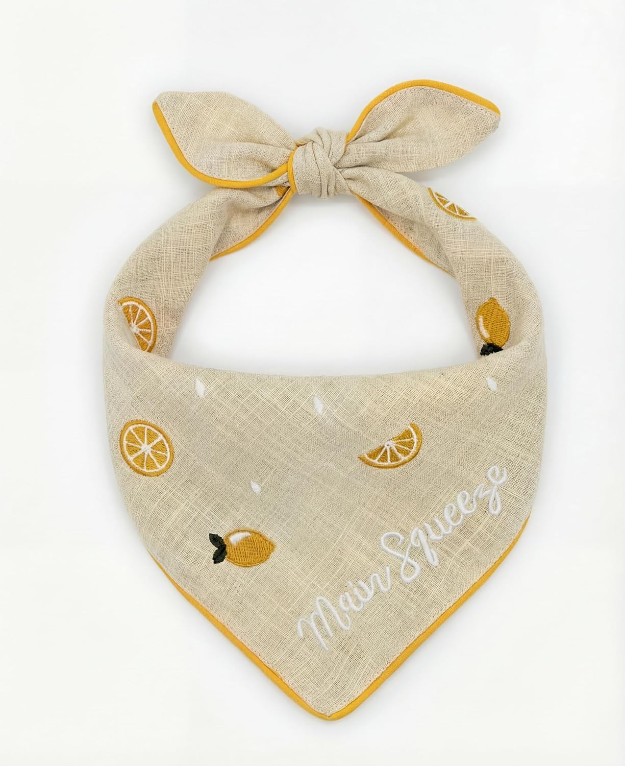 Two Tails You're So Golden Dog Bandana, Tie-on, Large