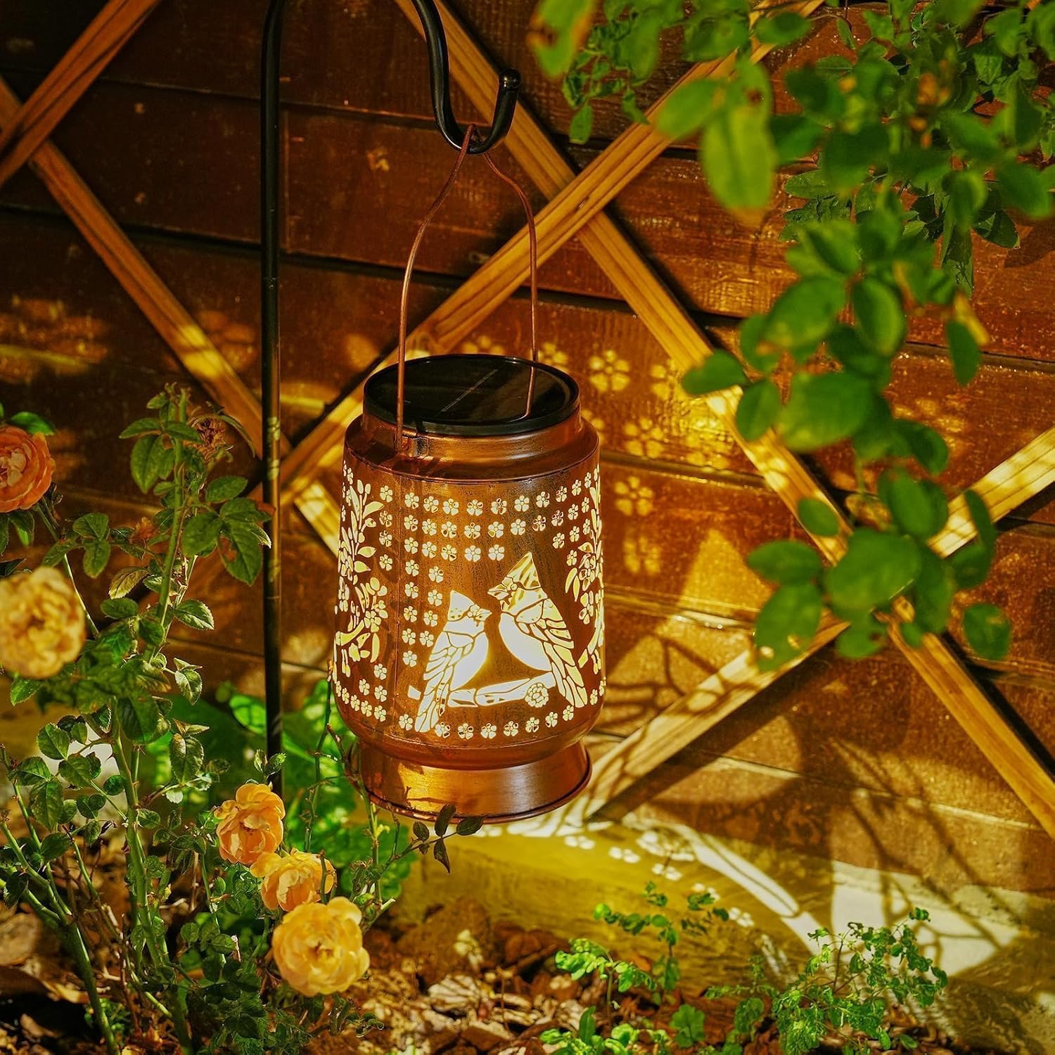 Cardinal Solar Lanterns Outdoor Waterproof, Birthday Day Gifts for Women