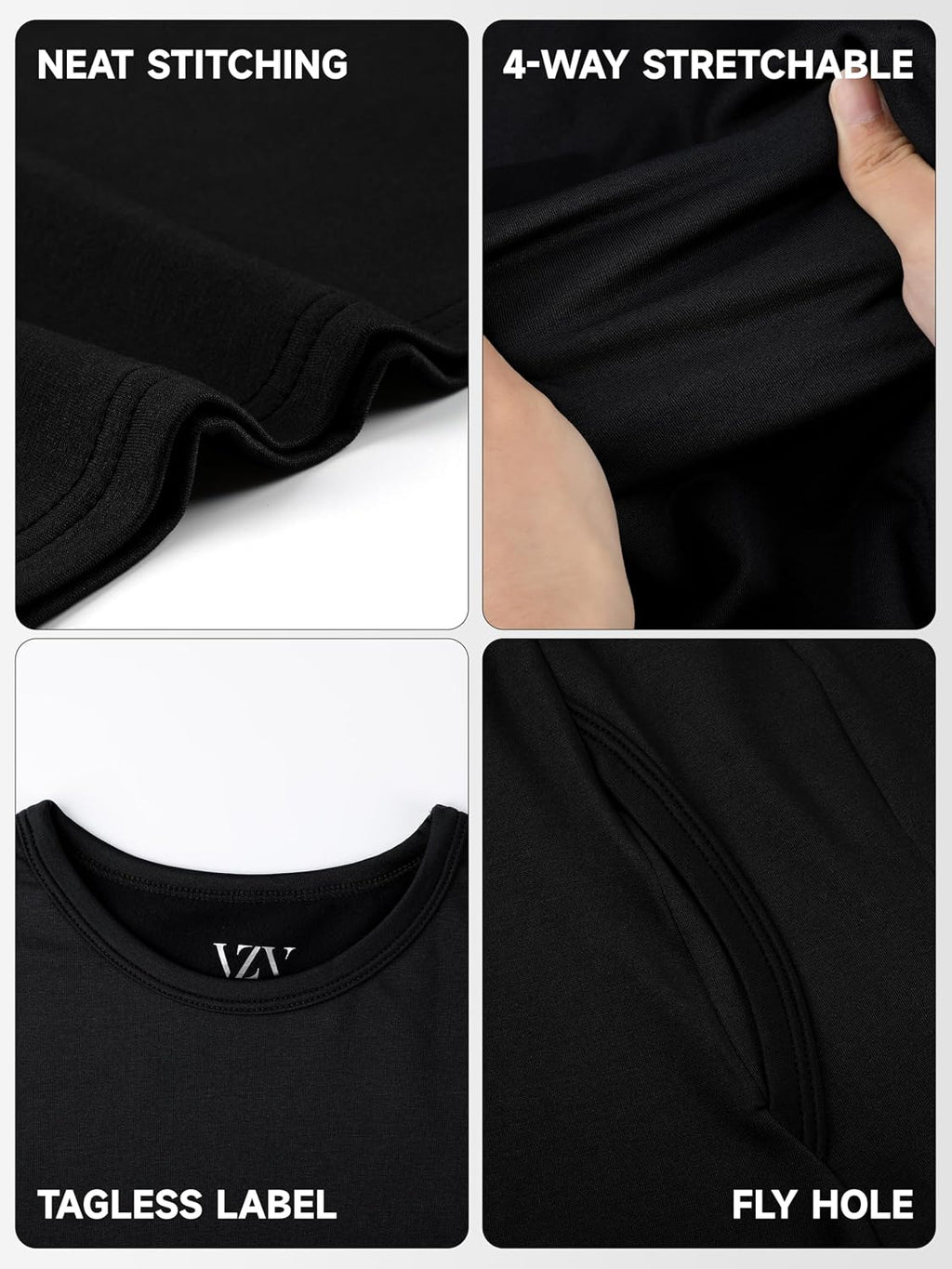 Thermal Underwear for Men Fleece Lined Long Johns for Mens Winter