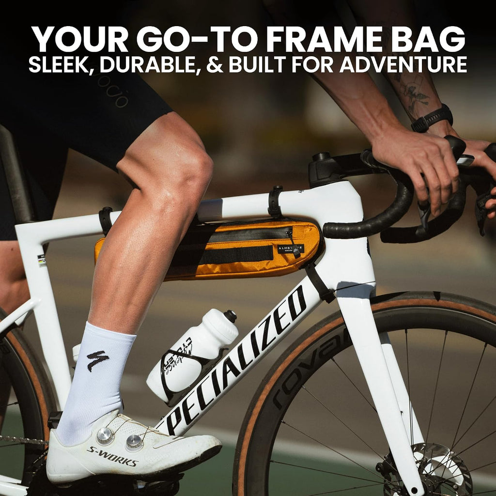 ALMSTHRE Bike Frame Bag | Weather-Resistant, Waterproof Zippers & Dual-Sided Access for Road, MTB, and Ebike Frames